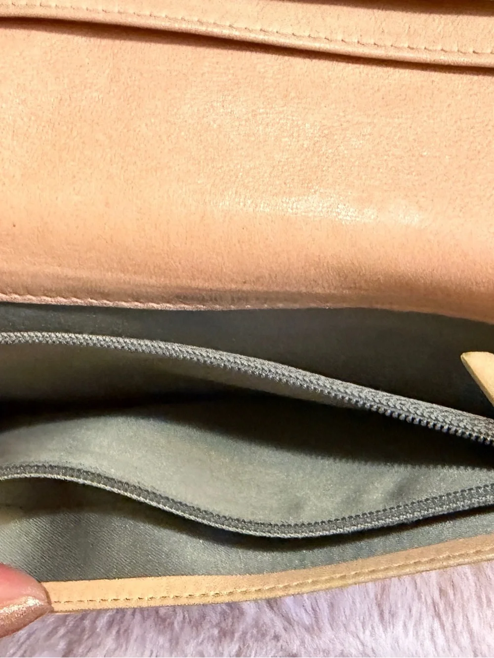 CHANEL Beige Camellia Embossed Leather Wallet with Gold CC